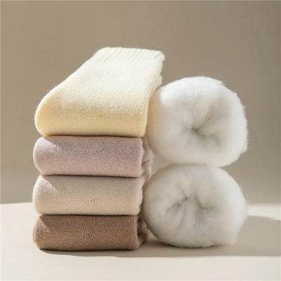 3 paires de chaussettes épaisses en laine pour femmes