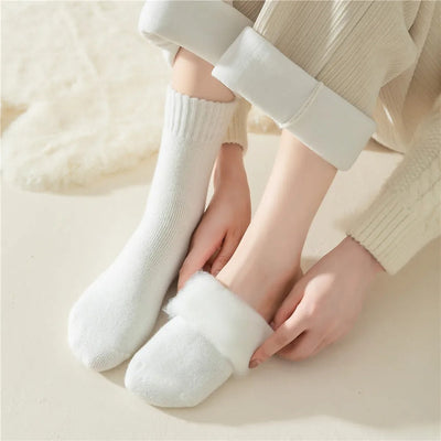 3 paires de chaussettes épaisses en laine pour femmes