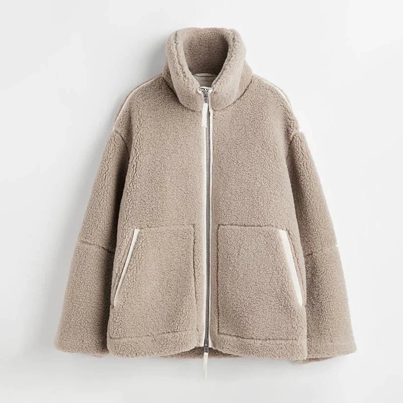 Veste Femme Décontractée en Mélange de Polyester et Acrylique