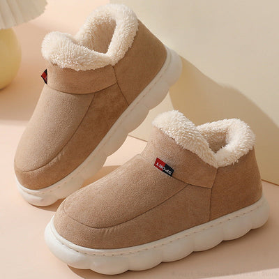 Annalise - Talon épais coton fourrure chaussons confortables femmes