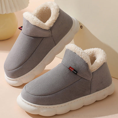 Annalise - Talon épais coton fourrure chaussons confortables femmes