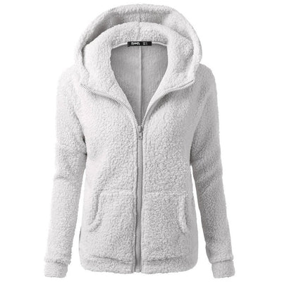 Sloan - Sweat-shirt douillet en polaire sherpa avec fermeture éclair