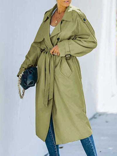 Armani  - Trench-coat long et élégant pour femmes pour l'hiver