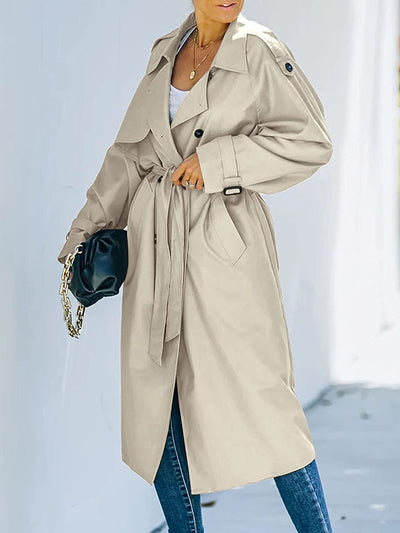 Armani  - Trench-coat long et élégant pour femmes pour l'hiver