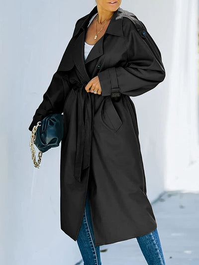 Armani  - Trench-coat long et élégant pour femmes pour l'hiver