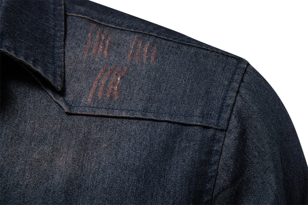 RUBEN | Chemise en jean extensible pour hommes