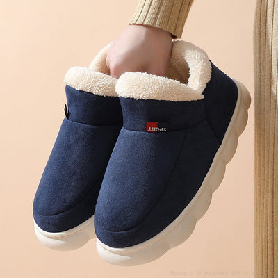 Annalise - Talon épais coton fourrure chaussons confortables femmes