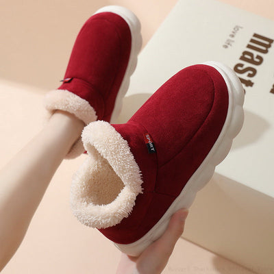 Annalise - Talon épais coton fourrure chaussons confortables femmes