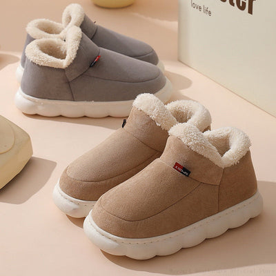 Annalise - Talon épais coton fourrure chaussons confortables femmes