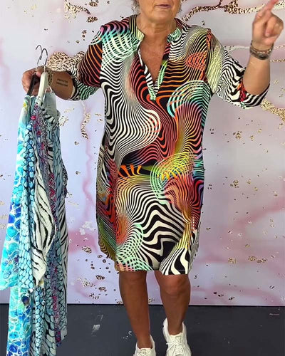 KARINA | ROBE À MOTIFS COLORÉS
