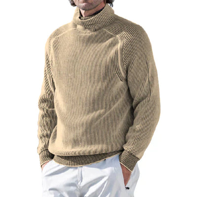 Aoron - Pull à col roulé pour hommes