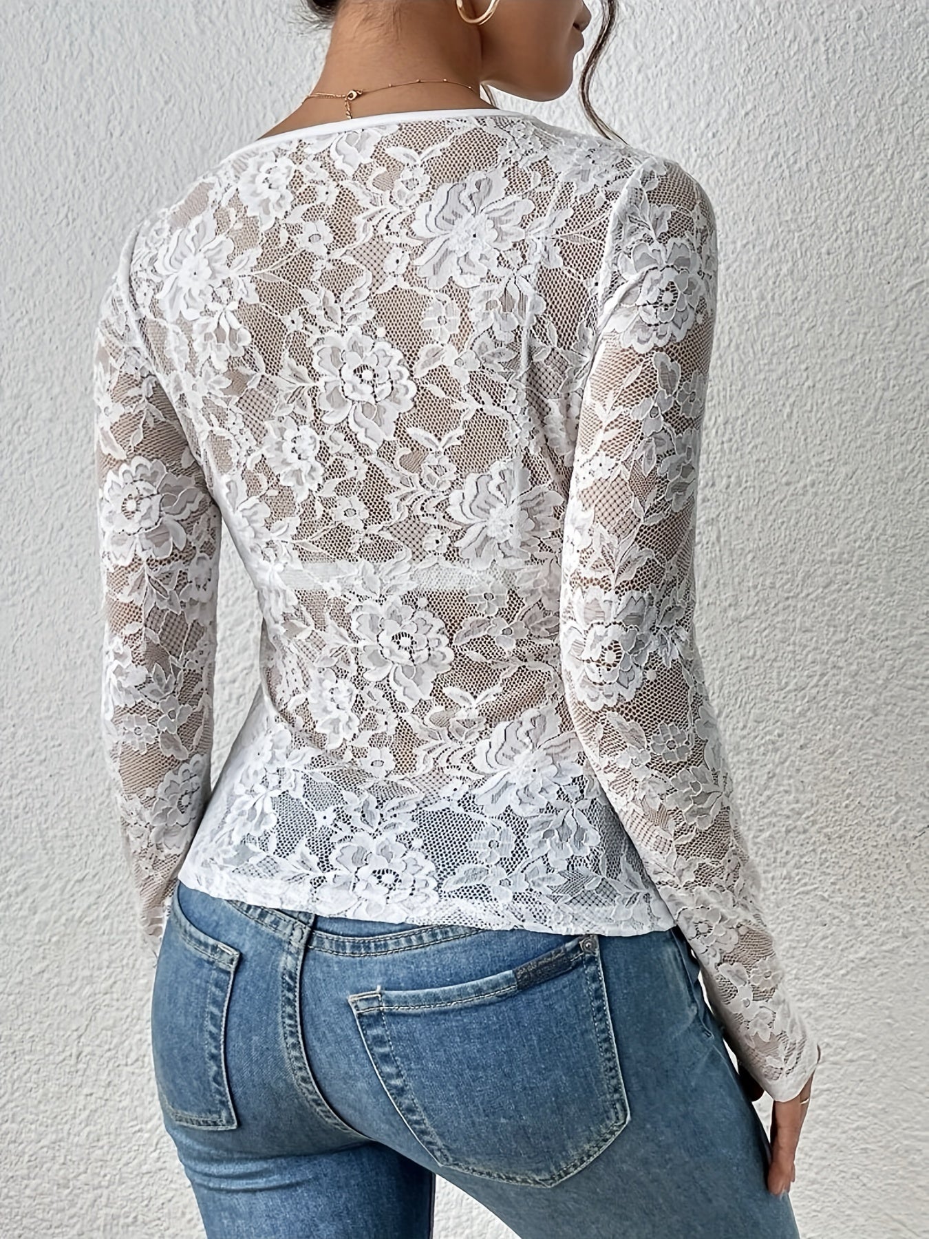 Aila - Chemise en dentelle pour femme