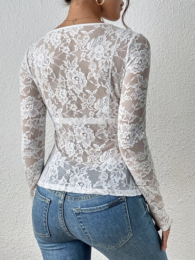 Aila - Chemise en dentelle pour femme
