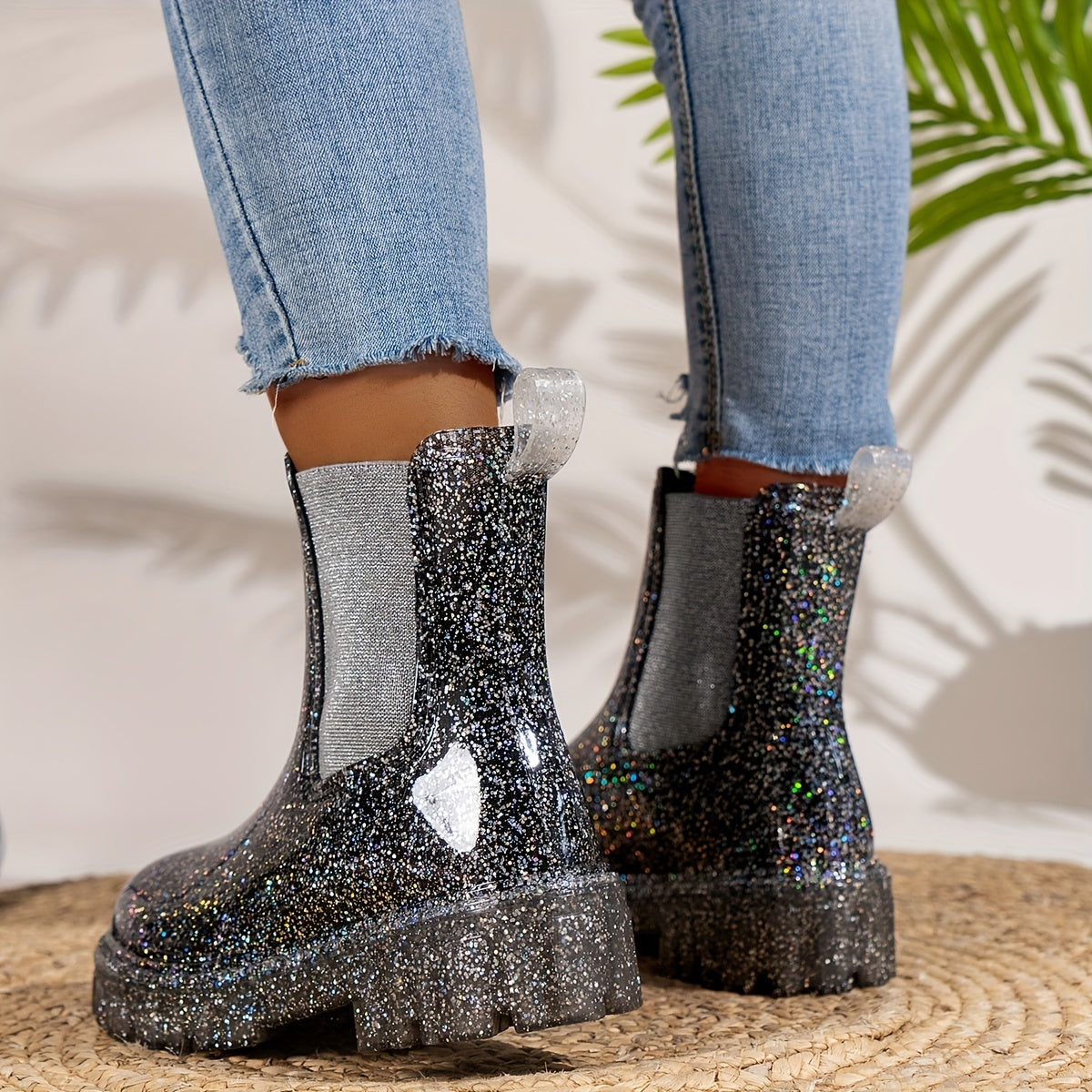 Aylin - Bottes de pluie à talons hauts