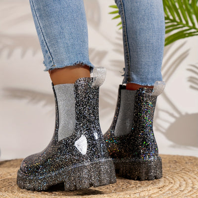 Aylin - Bottes de pluie à talons hauts