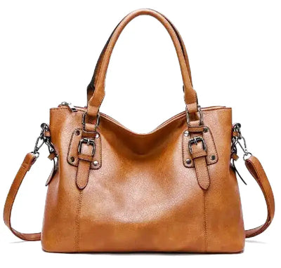 Danna - Sac à Main Grande Capacité Vintage en Cuir Souple avec Bandoulière