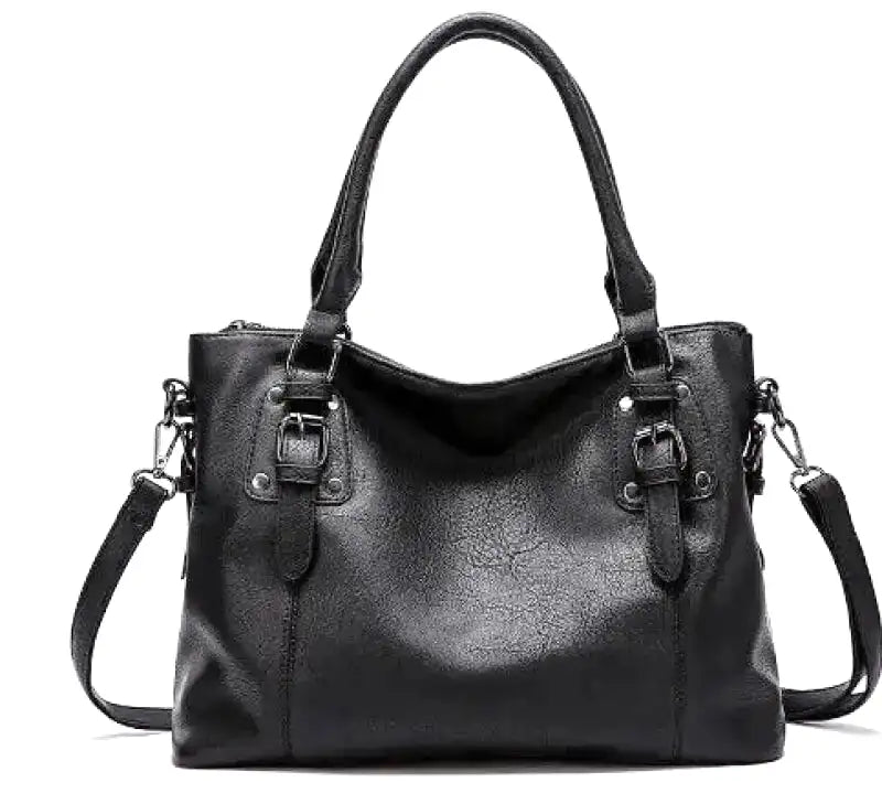 Danna - Sac à Main Grande Capacité Vintage en Cuir Souple avec Bandoulière