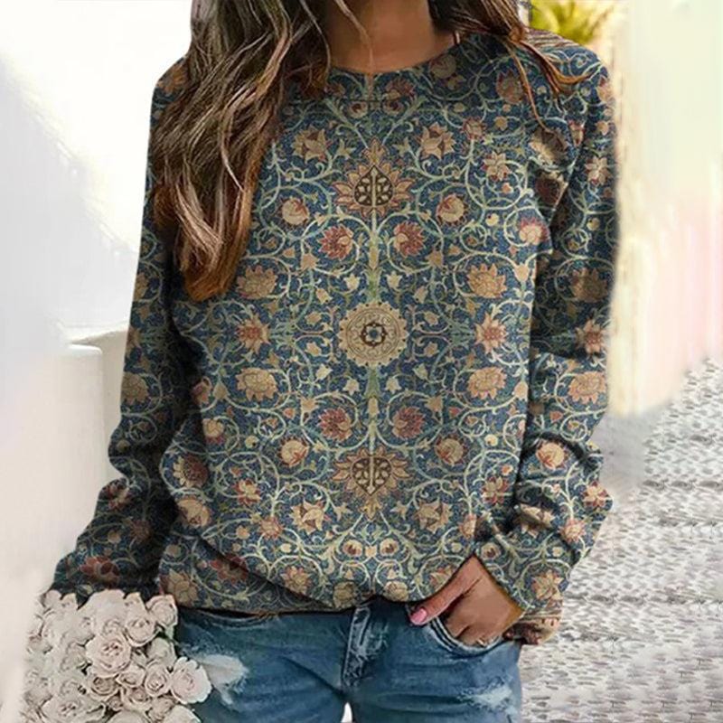 Maci - Pull élégant à motif floral