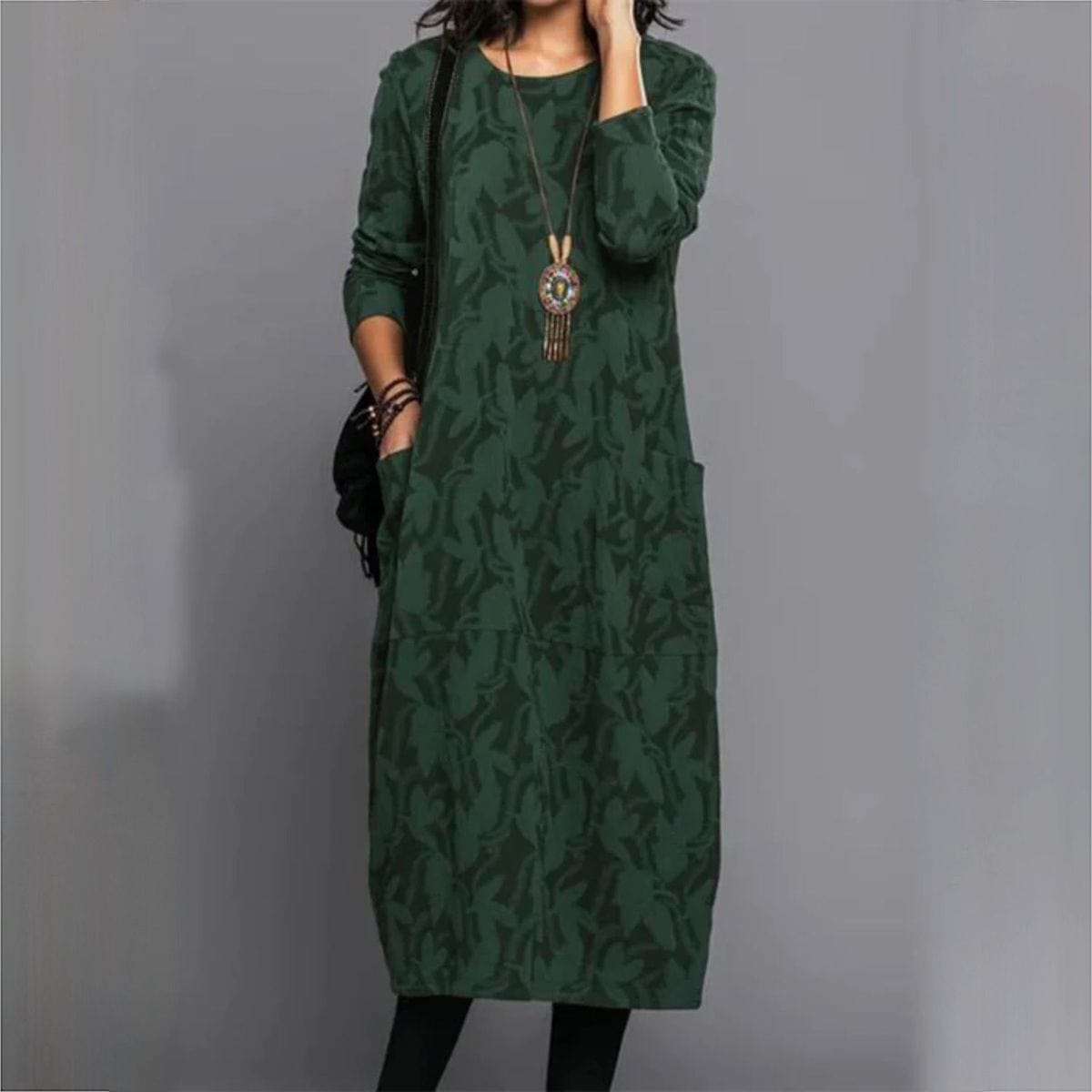 Liv - Robe verte élégante