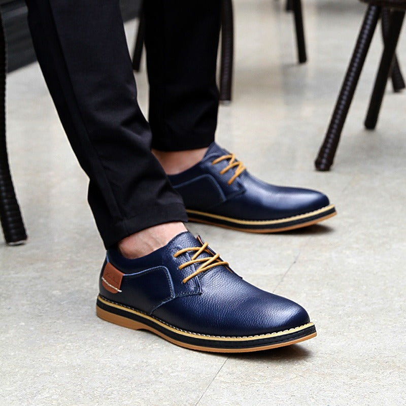 Saint - Chaussures Oxford en cuir de haute qualité pour hommes, coloris variés