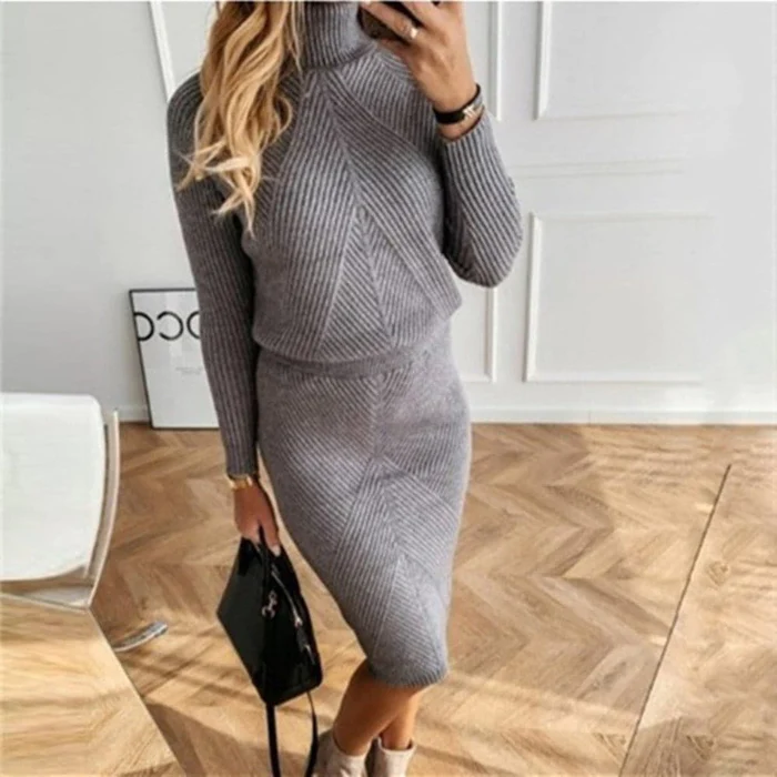 Olya | Robe Maille Chic pour Femmes