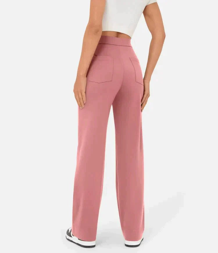 Brooklynn - Pantalon élastique à taille haute