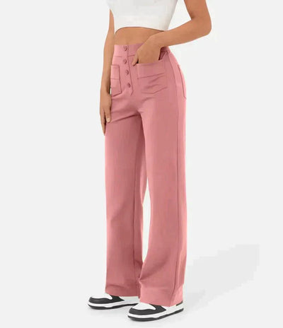 Brooklynn - Pantalon élastique à taille haute