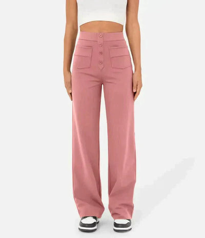 Brooklynn - Pantalon élastique à taille haute