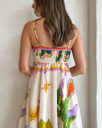 Idolda | Swing Dress with Graffiti for Women
