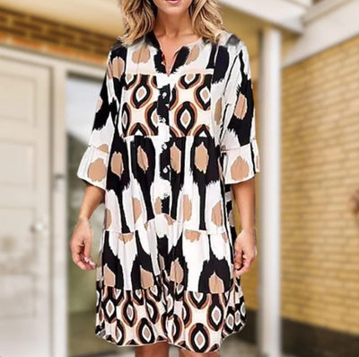 Noelle - Robe bohème avec boutons