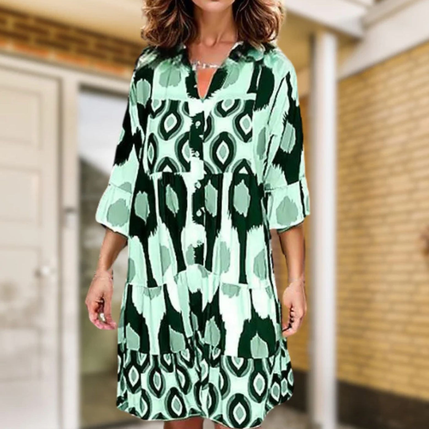 Noelle - Robe bohème avec boutons