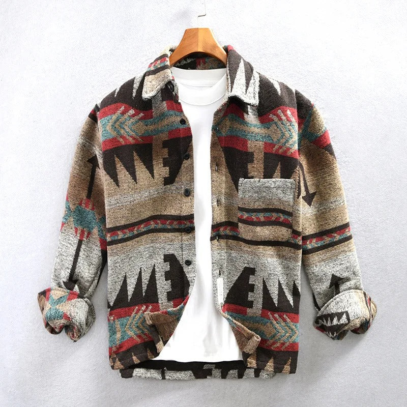 Kenneth - Chemise en flanelle style vintage pour homme