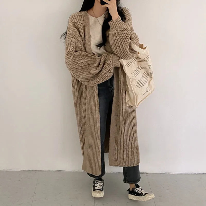 Enkh | Long gilet en maille pour femmes