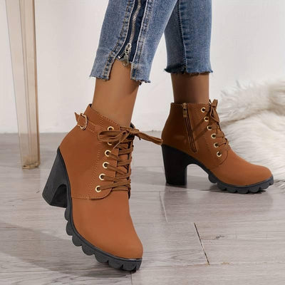 Jacqueline - Bottes zippées à talons