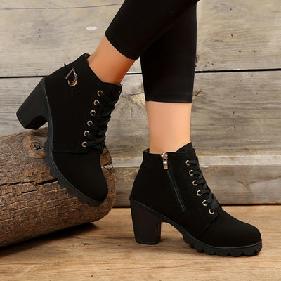Jacqueline - Bottes zippées à talons