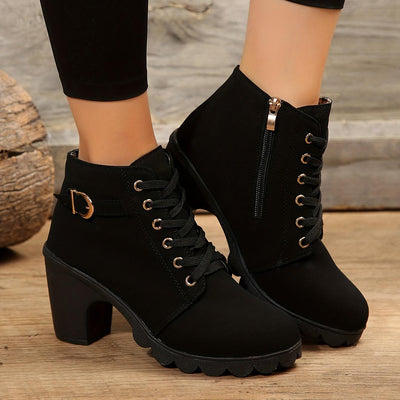 Jacqueline - Bottes zippées à talons