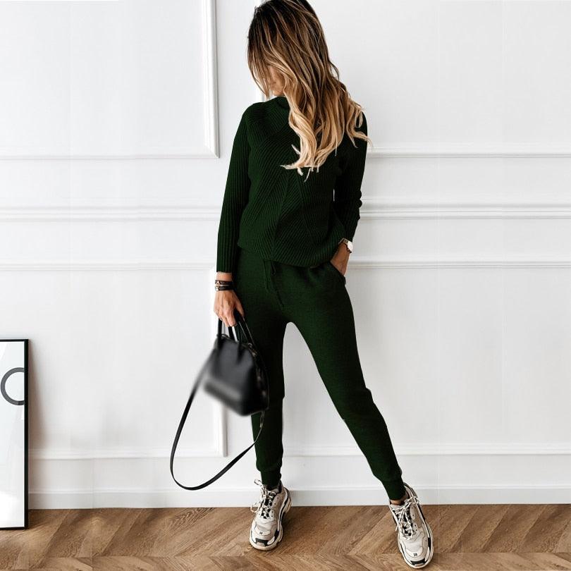 Cole - Costume d'intérieur décontracté pour femme avec cordon de serrage