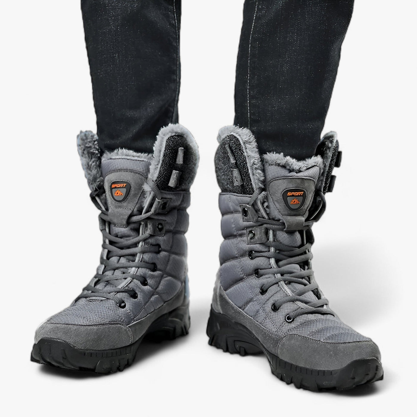 Armand - Bottes de neige hautes en cuir