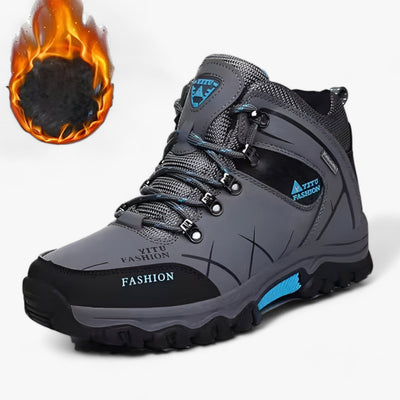 Elian - Bottes de neige en cuir Imperméables et chaudes pour l'hiver