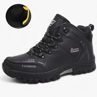 Elian - Bottes de neige en cuir Imperméables et chaudes pour l'hiver