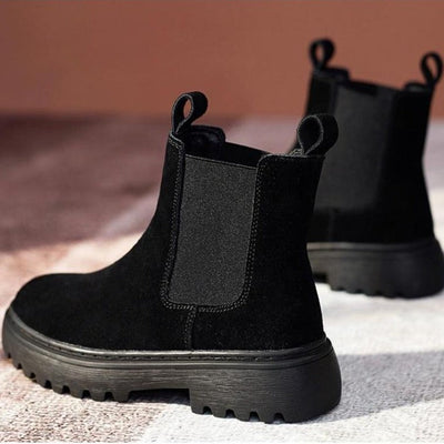 Love - Bottines en daim avec tige élastiquée