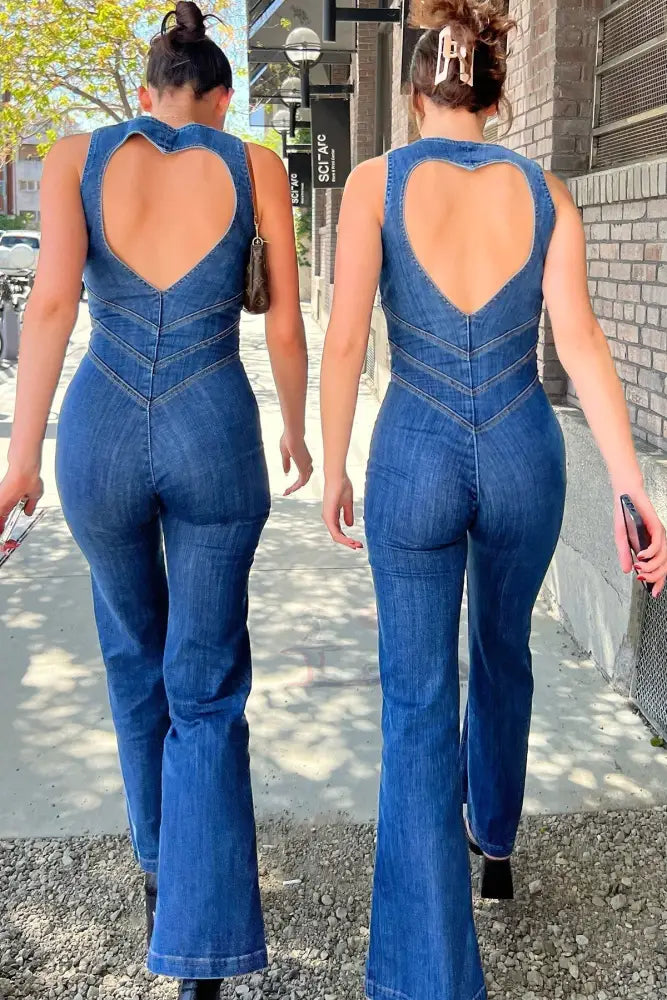 Anurandha | Combinaison Taille Haute Rétro Slim Femme