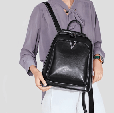 Monique - Sac à Dos Cuir Femme