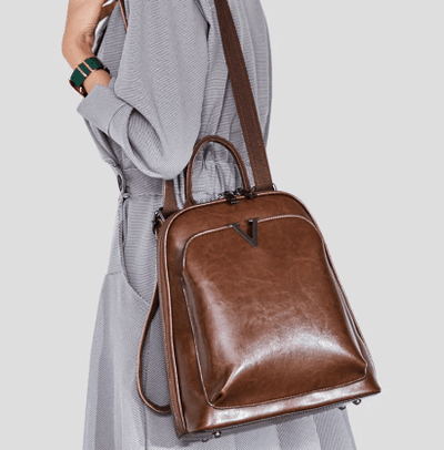 Monique - Sac à Dos Cuir Femme