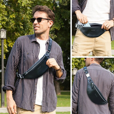 Gregoire - Sac Banane Cuir Homme