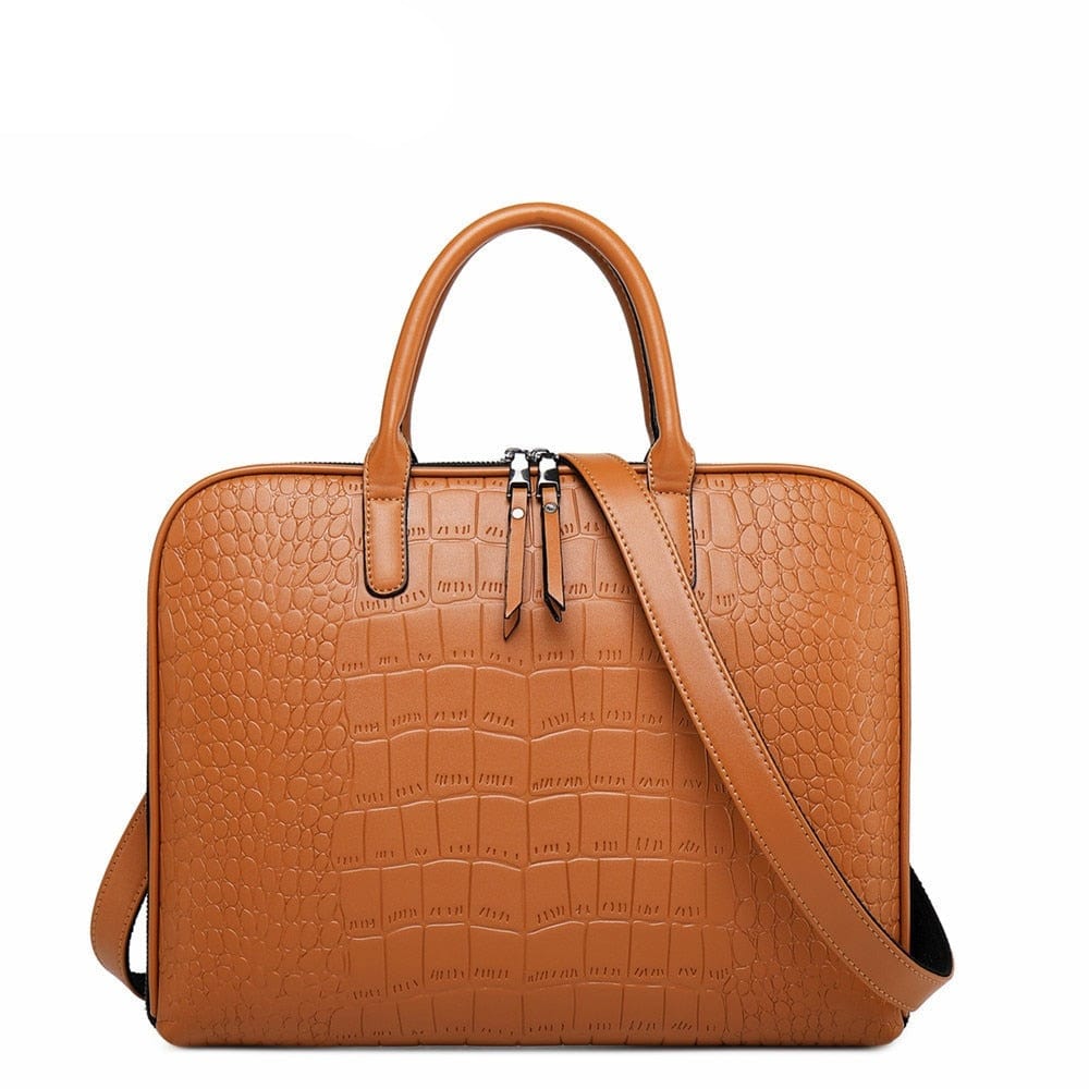 Aurore - Sac Ordinateur Femme Cuir