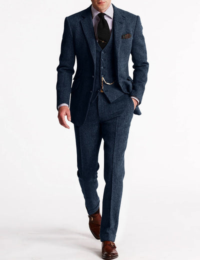Brady - Costumes de smoking trois pièces en tweed traditionnel pour hommes