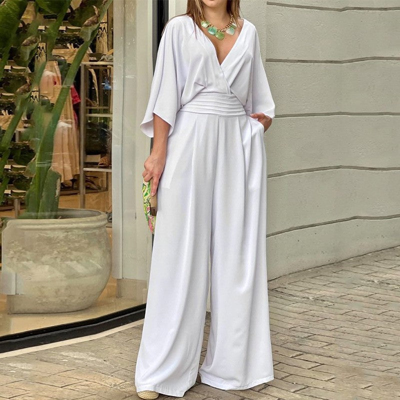 Mildburg | Jumpsuit élégante à manches larges pour femmes