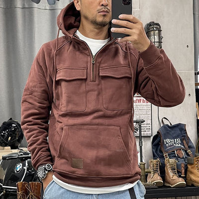 XAVIER | Hoodie d'hiver confortable avec fermeture éclair