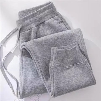 Alice - Pantalon long à taille élastique doublé en polaire pour femme
